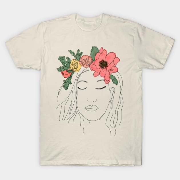 Flower Goddess T-Shirt by TheAmiablePirateRoberts